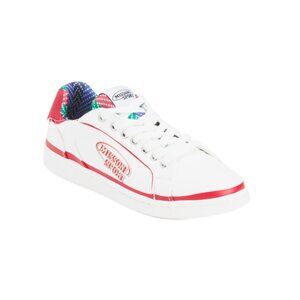 MISSONI White/red Canvas Cassetta Logo Sneakers